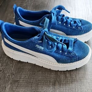 Puma Rihanna Womens  Royal Blue Sneakers